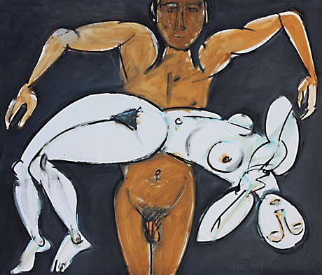 Jií Naeradský: L´amour toujoure, 2006, olej na plátn, 130 x 150 cm