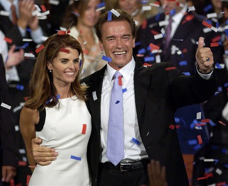 Arnold Schwarzenegger s manželkou Marií.