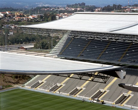 Stadion v portugalskm mst Braga, na kterm probhlo mistrovstv Evropy ve fotbale v roce 2004.