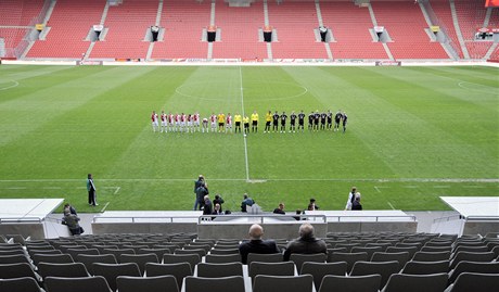 Slavia - Píbram bez divák.