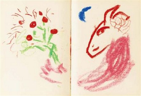 Chagallv skickk, ve kterm dvacet let portrtoval svou jedinou lsku Bellu