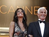 Jean-Paul Belmondo a Barbara Gandolfinová na festivalu v Cannes