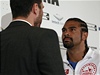 Pedzápasová tisková konference. David Haye "hypnotizuje" Vladimira Klika