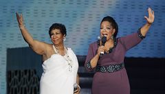 Oprah Winfrey a Aretha Franklinová.