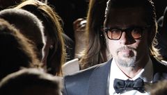 Brad Pitt pi uvádní filmu Strom ivota