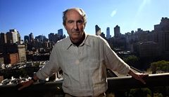 Americký spisovatel Philip Roth, který získal mezinárodní Man Bookerovu cenu