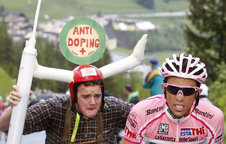 Alberto Contador na Giro d´Italia a fanouek.
