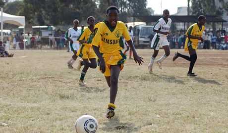 Fotbalový zápas v Nairobi.