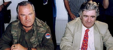 Ratko Mladi s Radovanem Karadiem na snmku z roku 1994