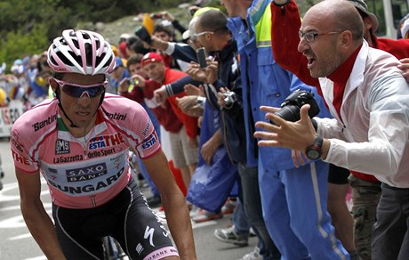 Alberto Contador na Giro d´Italia.