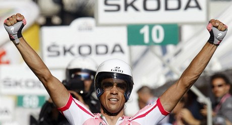 Alberto Contador na Giro dItalia.