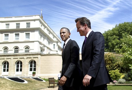 Barack Obama s Davidem Cameronem