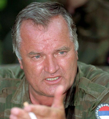 Ratko Mladi na snímku z roku 1995