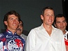 Zleva: Tyler Hamilton, Lance Armstrong, Floyd Landis.