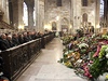 Rodina a nejblií spolupracovníci se v katedrále sv.Víta rozlouili se zesnulým Eduardem Janotou.  