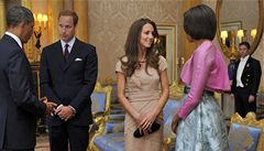 Manelé Obamovi pi setkání s britským královským párem