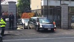 Obamova limuzína uvízla při výjezdu z ambasády. | na serveru Lidovky.cz | aktuální zprávy