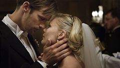 Alexander Skarsgard a Kirsten Dunst  v Trierov Melancholii