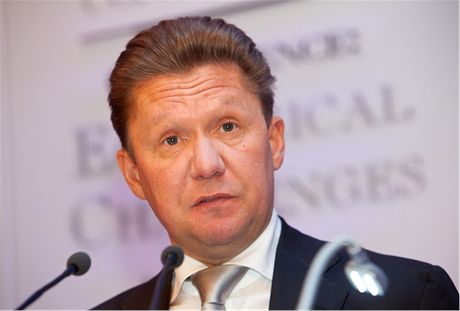éf Gazpromu Alexey Miller na kongresu v Praze 