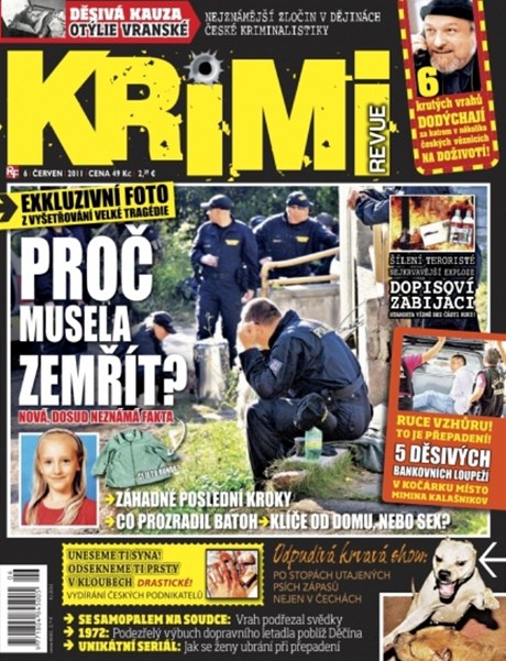 Titulní strana asopisu Krimi Revue