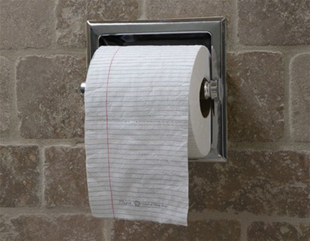 Toaletní papír na poznámky