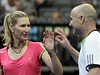 Andre Agassi a Steffi Grafová pi exhibici v Praze.