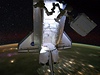 Raketoplán Endeavour pi své poslední cest do vesmíru. (1. 6. 2011)