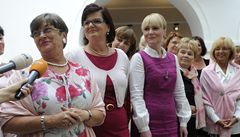 Poslankyně se oblékly do růžové barvy, podpořily tak boj proti rakovině prsu  | na serveru Lidovky.cz | aktuální zprávy