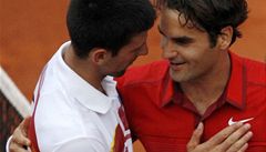 Djokoviova srie u konce. Federer ve finle