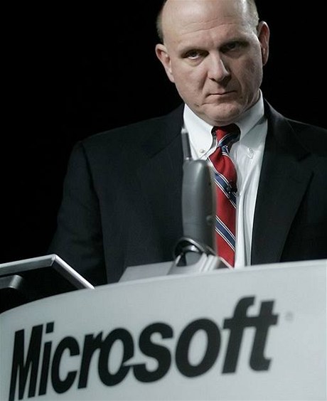 Výkonný šéft Microsoftu Steve Ballmer.