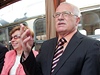 Prezident Václav Klaus se svezl historickou tramvají. Na fotografii se svou enou Livií (rok 2006)