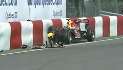 Nehoda Sebastiana Vettela v Montrealu. | na serveru Lidovky.cz | aktuální zprávy