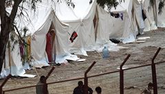Uprchlický tábor v obci Yayladagi. 