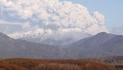 Chilská sopka Puyehue