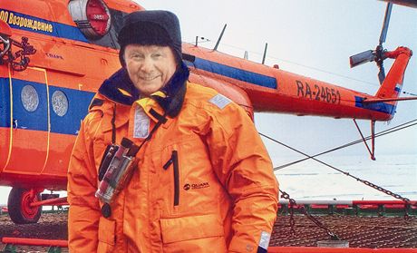 Rudolf Schuster na jedné ze svých posledních cest, která vedla k severnímu pólu