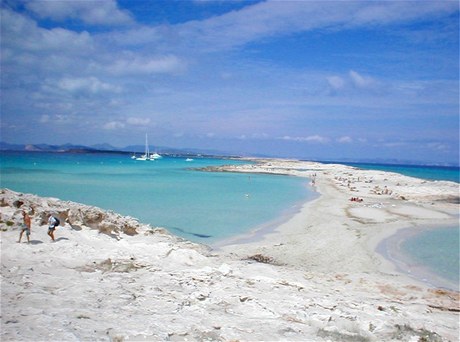 Pla na ostrov Formentera 