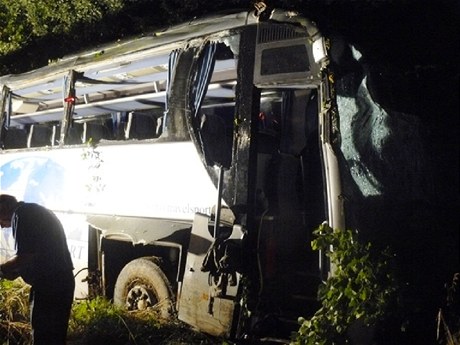 Na jihu Rakouska boural eský autobus