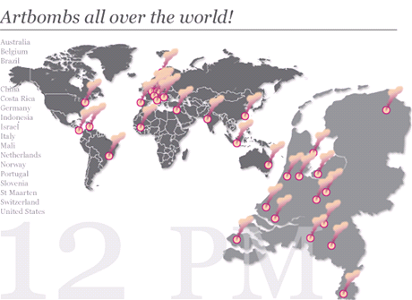 Akce Artbomb poádané po svt