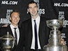 Vyhláení NHL Awards: Nicklas Lidström a Zdeno Chára.
