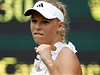 Caroline Wozniacká proplula prvním týdnem Wimbledonu vítzn.