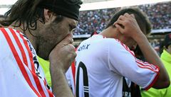 Fanou�ci River Plate se pustili do demolice (smutní hrá�i).