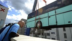 Rittsteinv autobus se vydává z centra DOX do Dráan