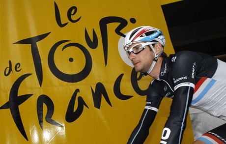 2011 Tour de France: Fränk Schleck na startu esté etapy.