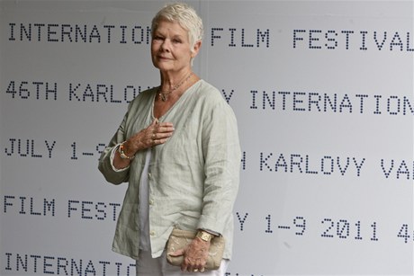 Judi Denchová na filmovém festivalu v Karlových Varech.