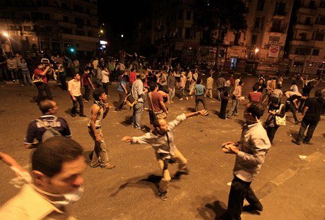 Demonstrace na khirskm nmst Tahrr