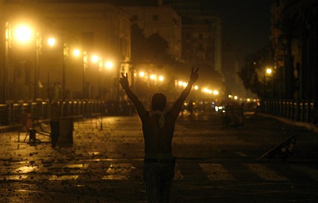 Demonstrace na káhirském námstí Tahrír