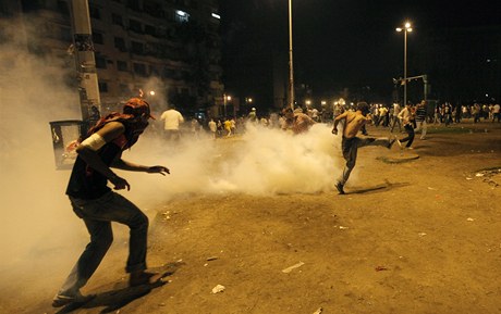 Demonstrace na khirskm nmst Tahrr