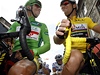 2011 Tour de France: lídr závodu Thor Hushovd a Phillipe Gilbert na startu esté etapy.