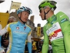 2011 Tour de France: Phillipe Gilbert a Alexander Vinokurov na startu esté etapy.
