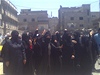 Syrské eny se v damaku úastní protivládní demonstrace
